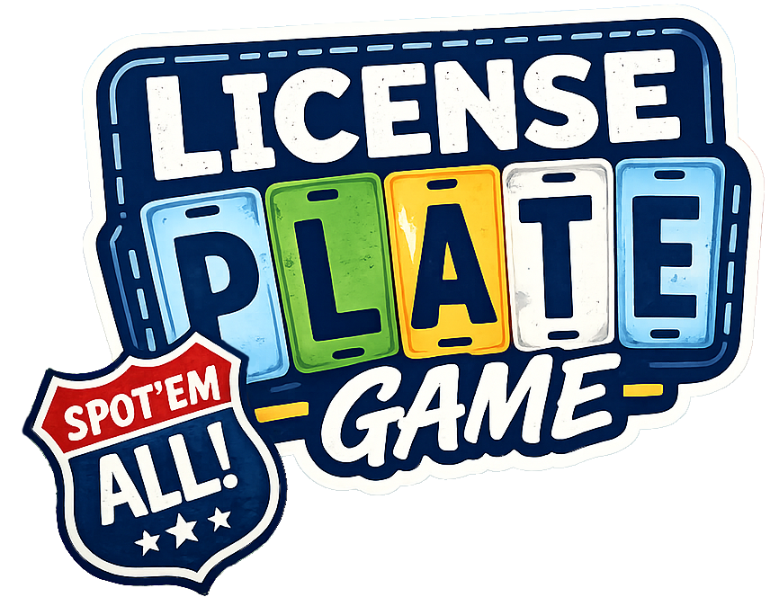 Road Trip License Plate Game